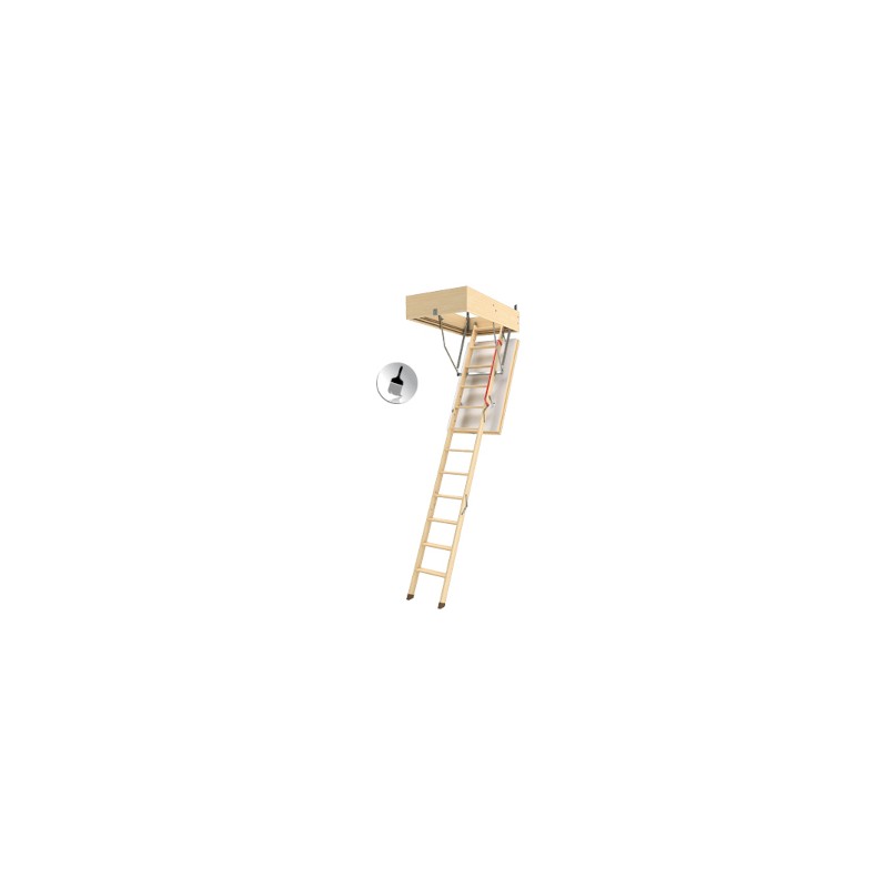 Escalier escamotable avec échelle en bois LWT